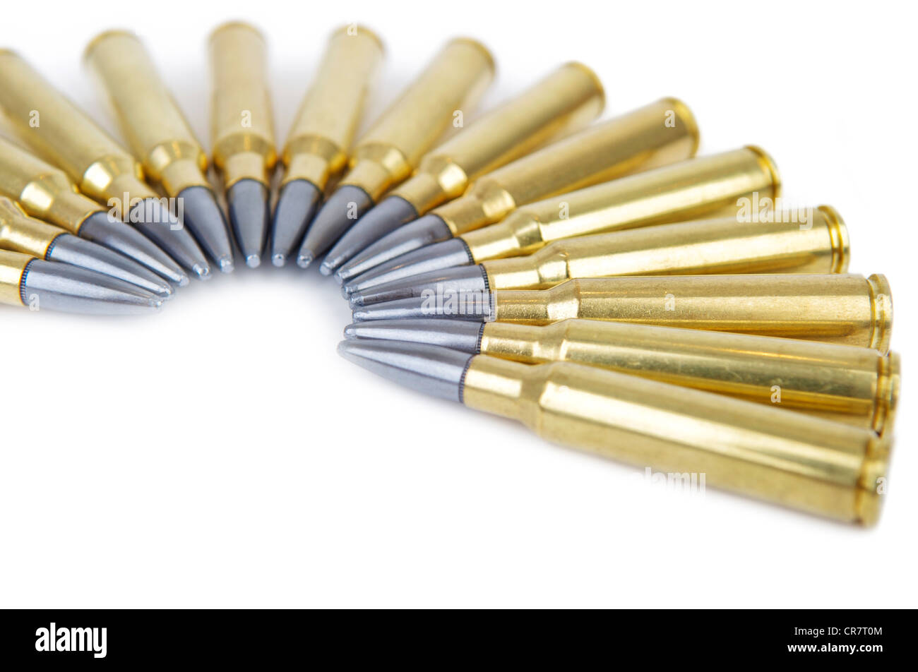 7.62mm Munitions Fusil Banque D'Images