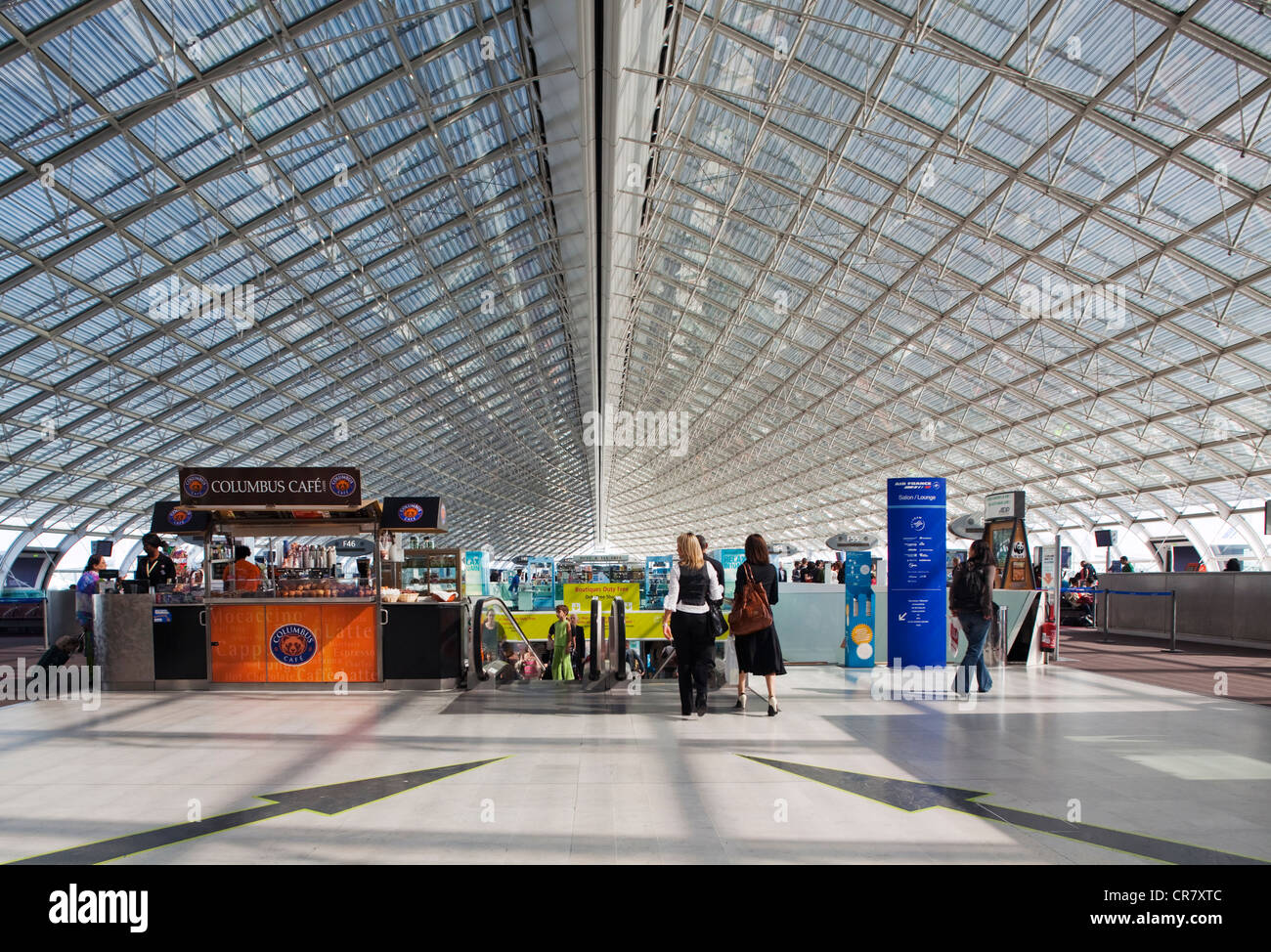 France, Val d'Oise, Roissy en France, Aéroport Charles de Gaulle terminal 2E Banque D'Images