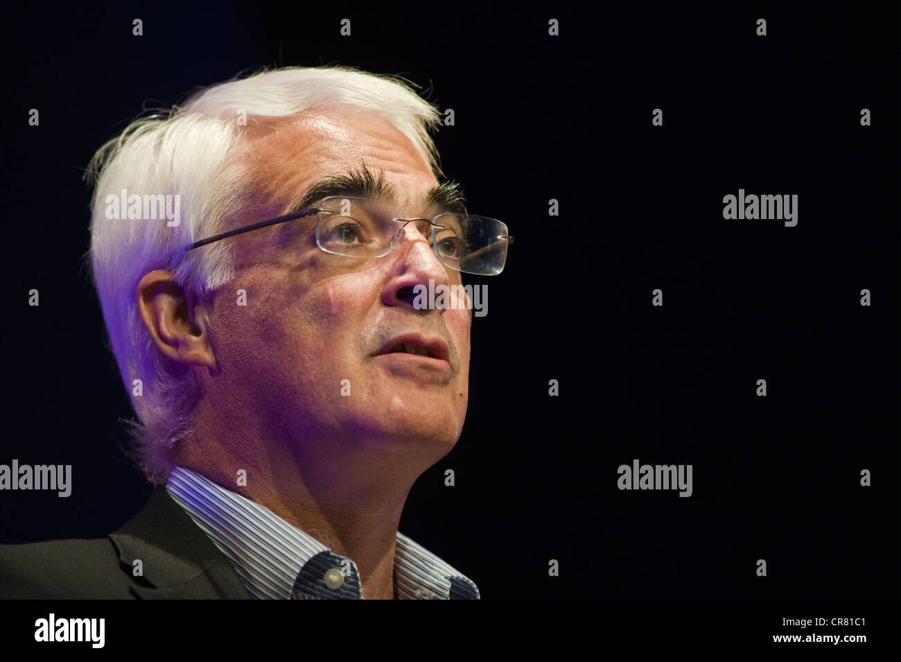 Alistair Darling, politicien britannique lors de la Telegraph Hay Festival 2012, Hay-on-Wye, Powys, Wales, UK Banque D'Images