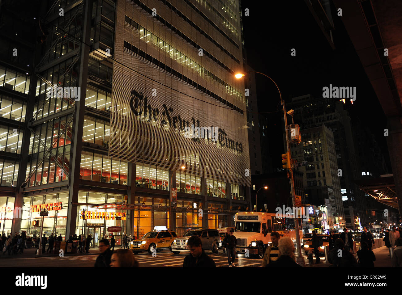 New York Times Building, Manhattan, New York City, New York, États-Unis d'Amérique, États Unis, Amérique du Nord Banque D'Images