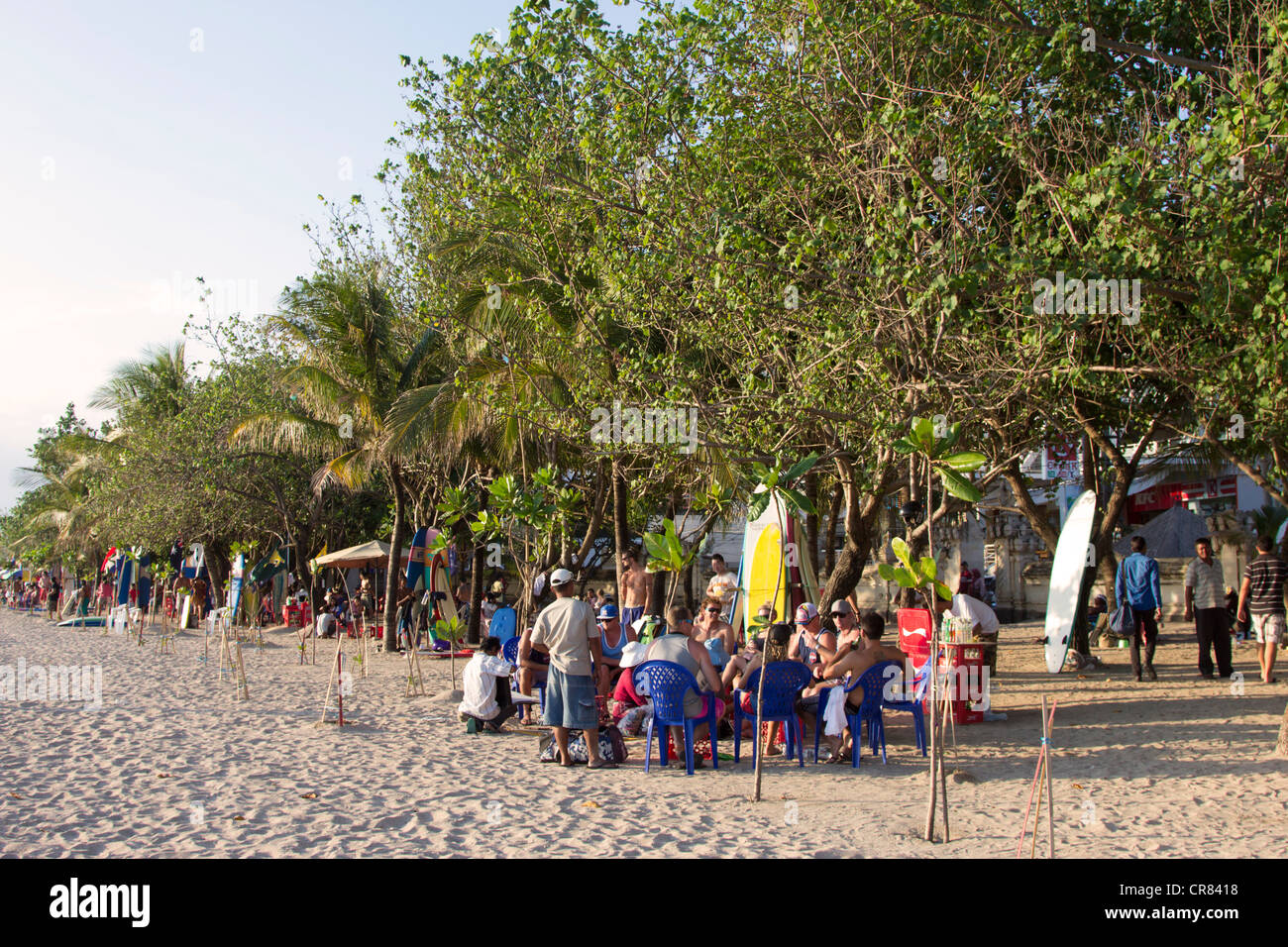 La plage de Kuta - Bali - Indonésie Banque D'Images