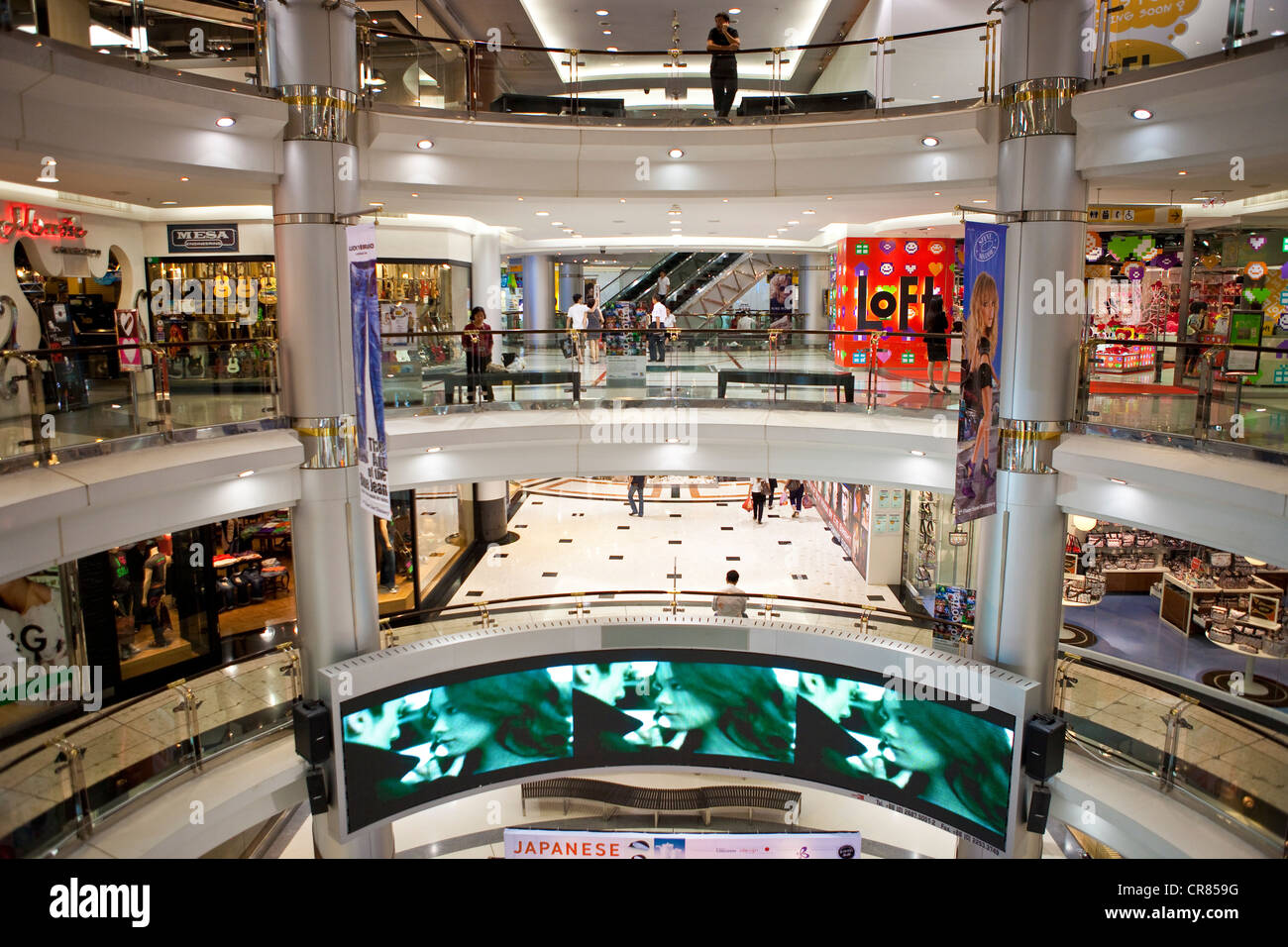 Thaïlande, Bangkok, Siam Square, le centre commercial Siam Discovery Centre Banque D'Images