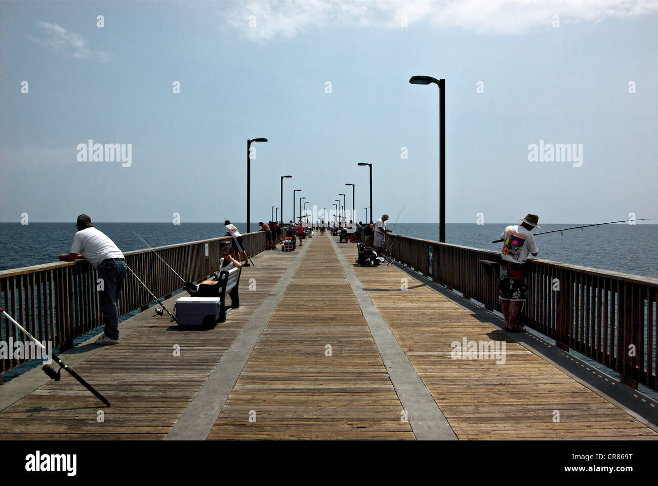 Parc d'état de l'Alabama Gulf Shores jetée de pêche sportive Banque D'Images