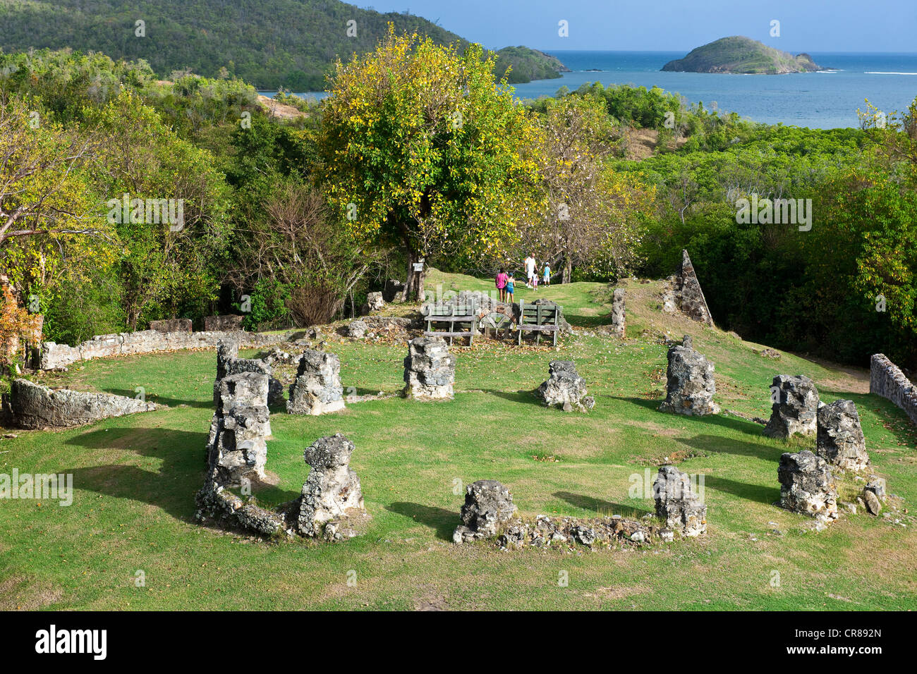 La France, à la Martinique (Antilles françaises), la presqu'île de la Caravelle, Xviième siècle, Logement Château Dubuc avait appartenu à Banque D'Images