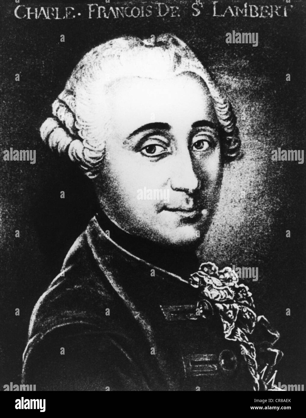Saint-Lambert, Jean-François de, 16.2.1717 - 9.2.1803, officier français et philosophe, portrait, après peinture, 18e siècle, l'artiste n'a pas d'auteur pour être effacé Banque D'Images