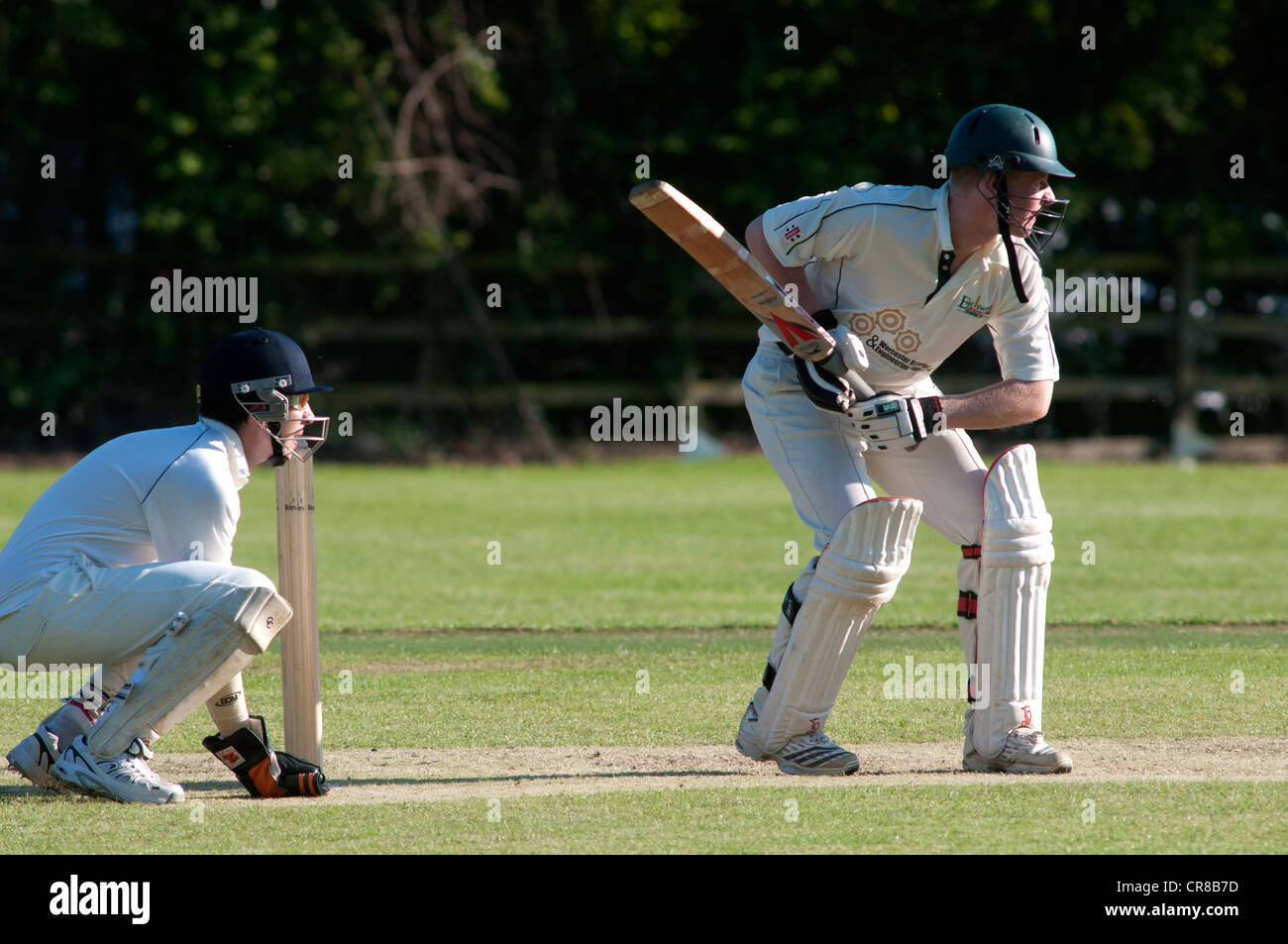 Au Grand Alne Village cricket Banque D'Images