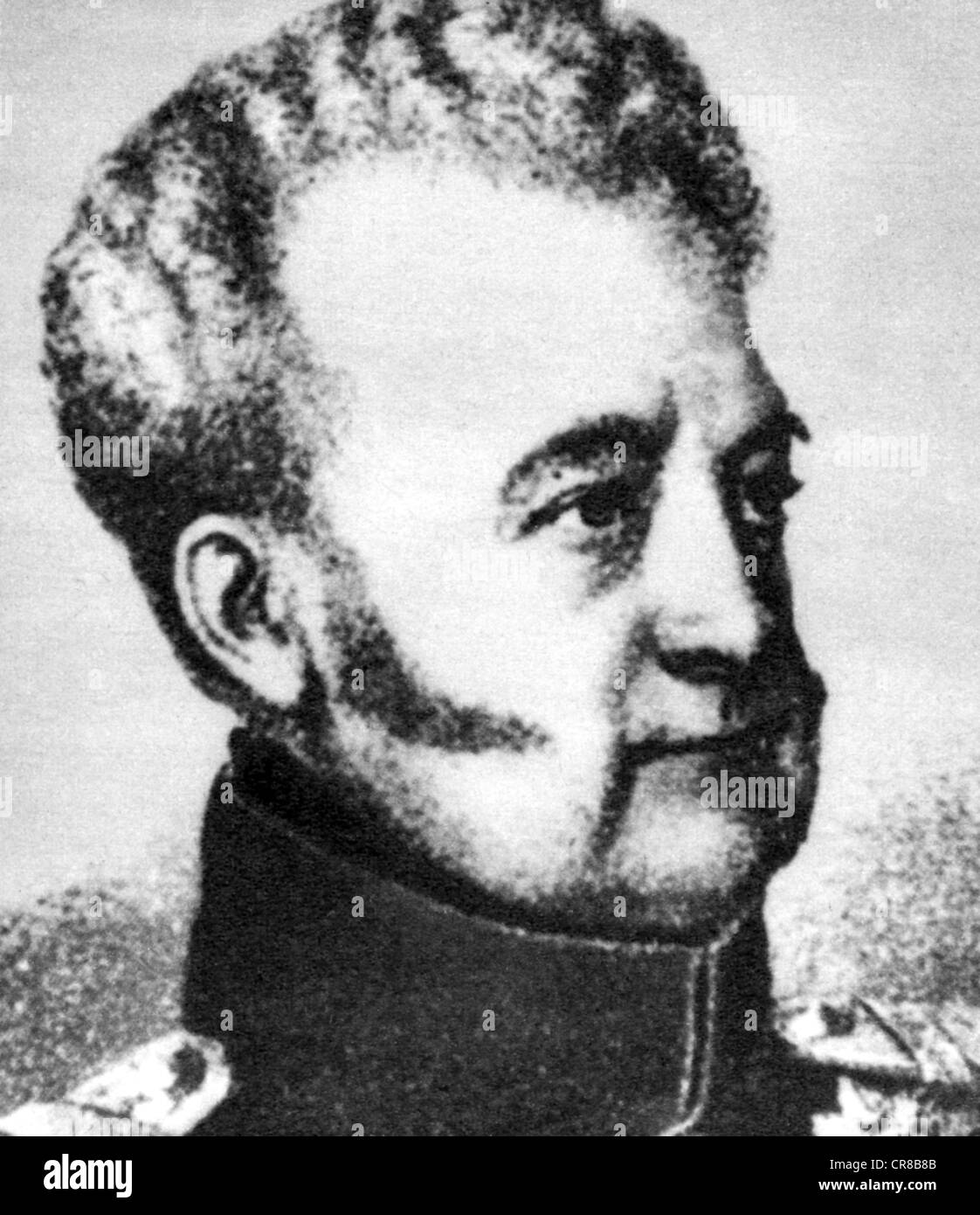 Louis II, 15.8.1824 - 22.1.1858, Grand-duc de Baden 24.4.1852 - 22.1.1858, portrait, après lithographie, XIXe siècle, Banque D'Images