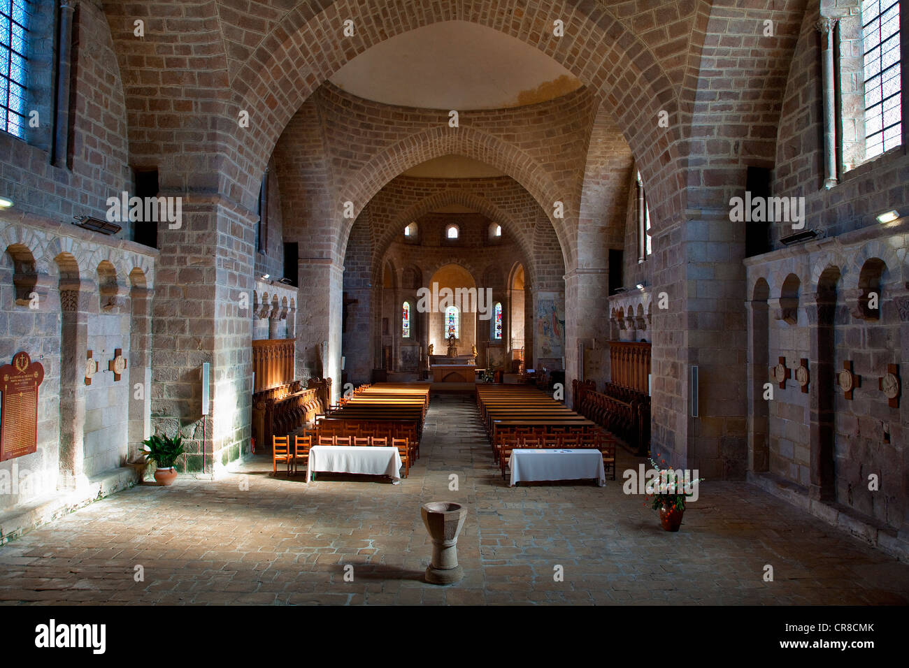 France, Haute Vienne, Solignac, église abbatiale de Solignac Banque D'Images