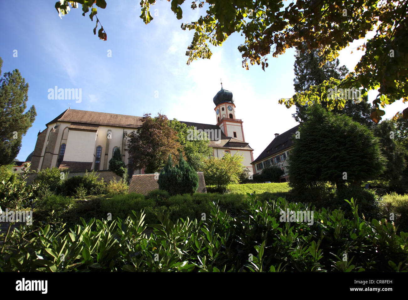 St Trudpert monastère bénédictin, Muenstertal, Breisgau, zone sud de la Forêt Noire, Bade-Wurtemberg, PublicGround Banque D'Images
