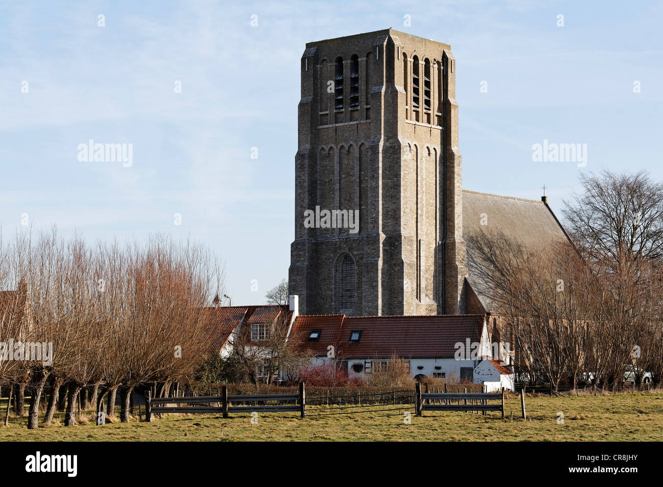 Village d'Ooostkerke-Damme, Flandre occidentale, Belgique, Europe Banque D'Images