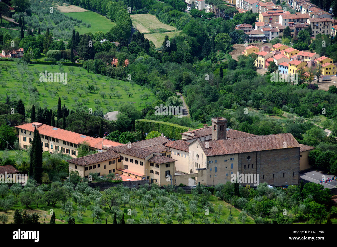 Couvent et église de San Domenico Florence Toscane Italie Banque D'Images