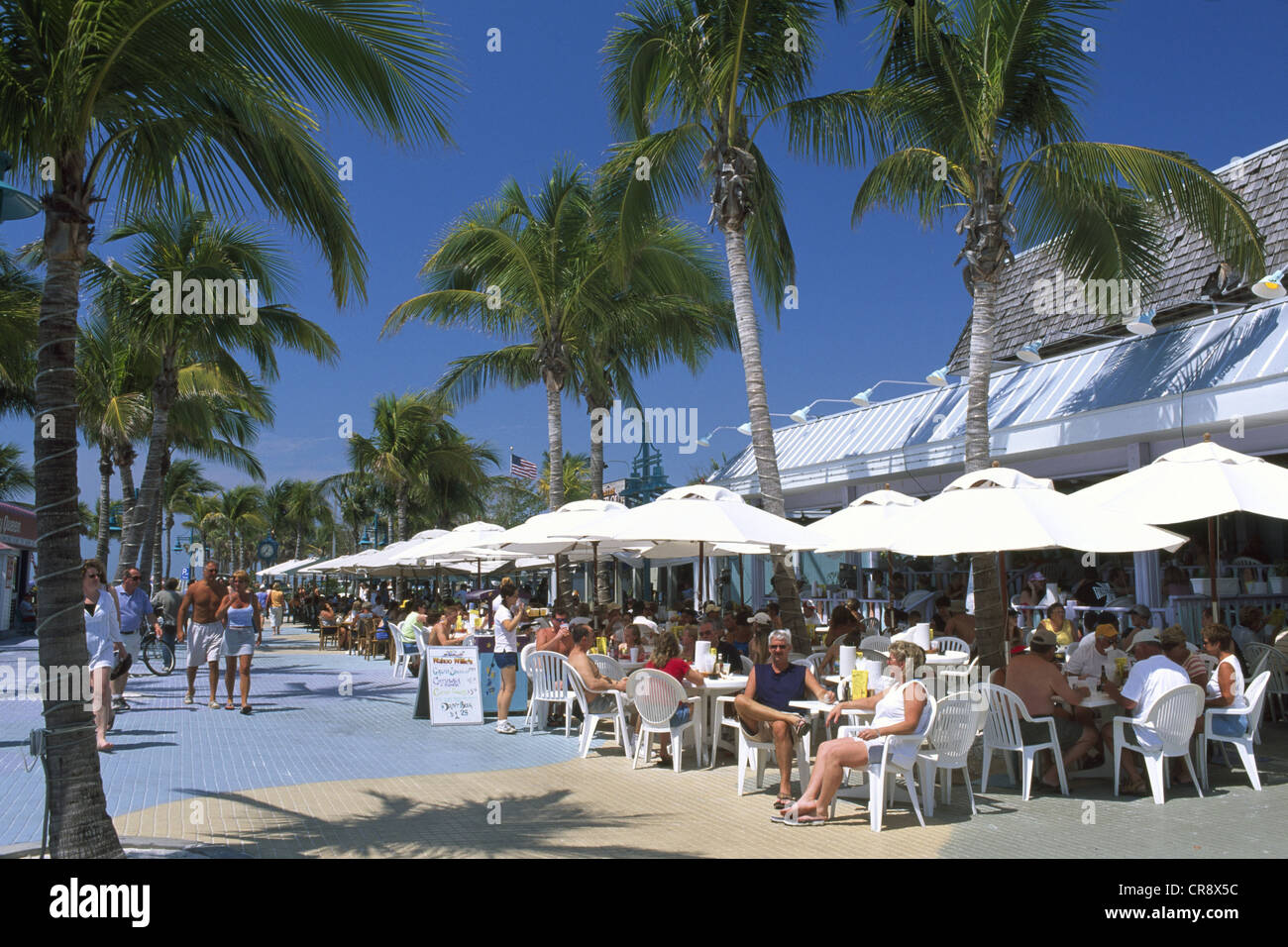 Cafés de plage, à Fort Myers, Floride, USA Banque D'Images
