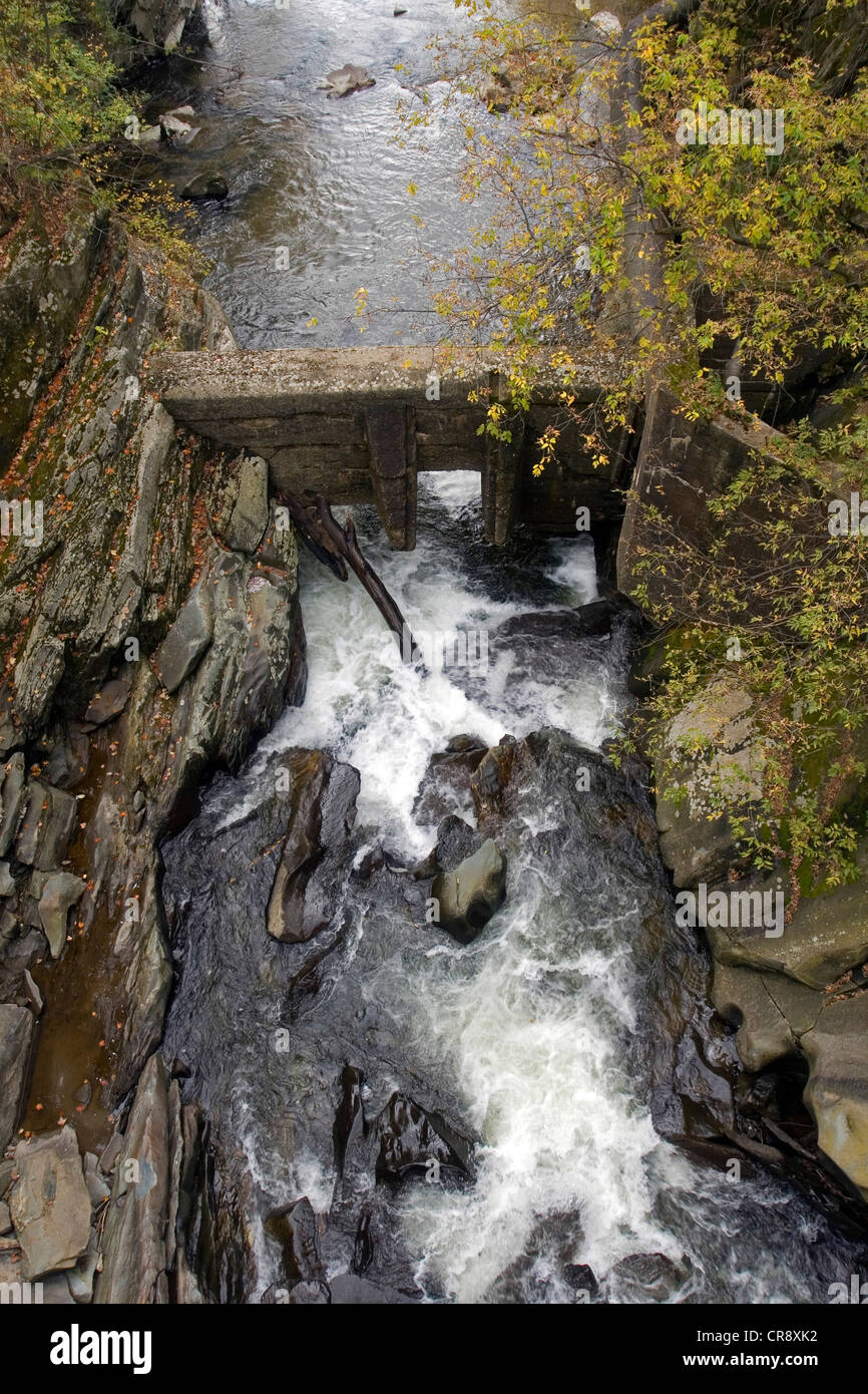 Moulin à Chittenden, ancien moulin à eau moulin à eau chaude électricité, Jericho, Vermont, Etats-Unis Banque D'Images