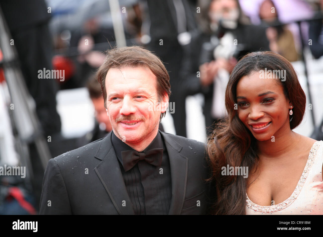 Samuel Le Bihan et sa femme Daniela arrivant à la Vous n'avez encore