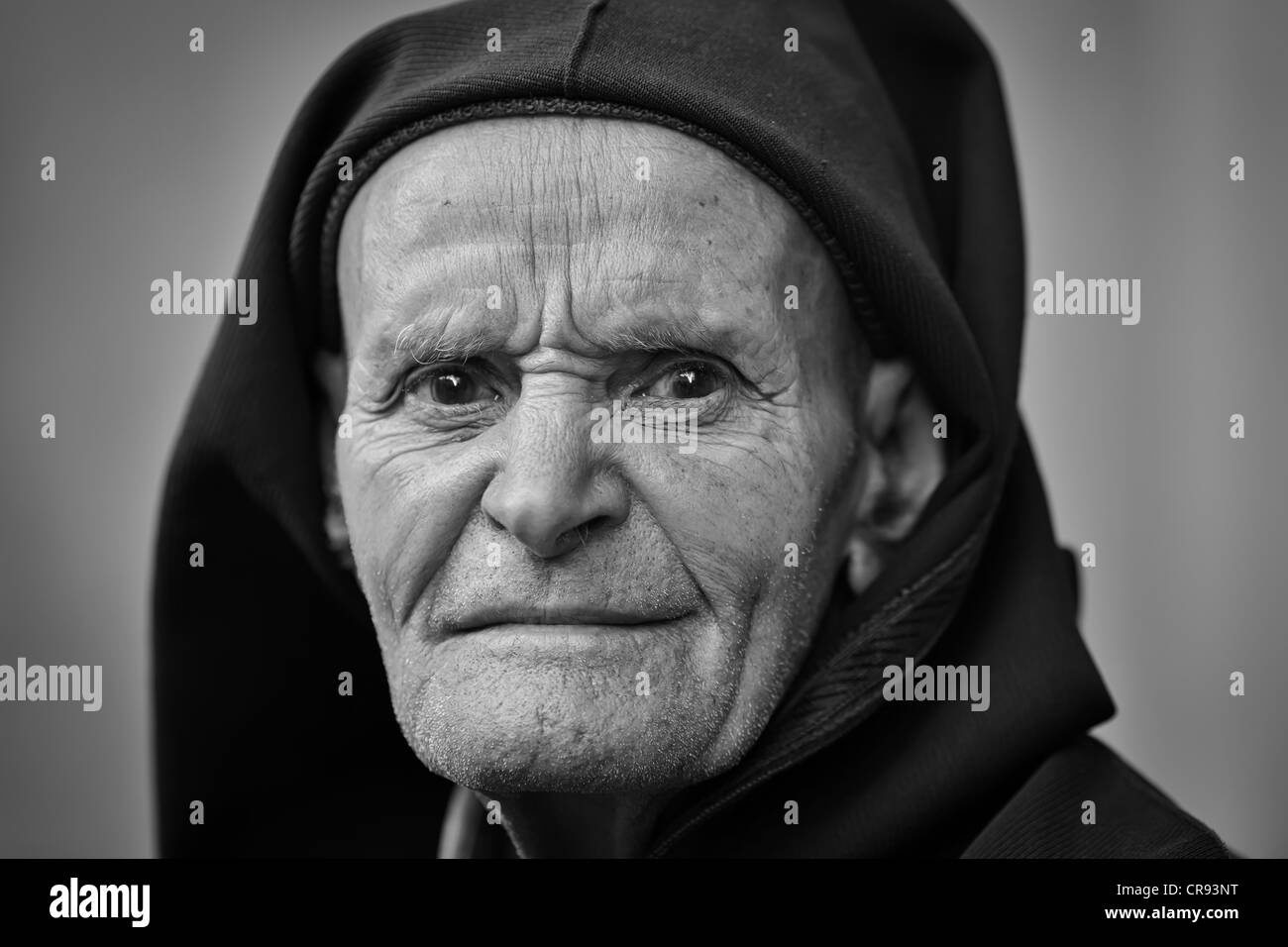 Portrait d'un homme âgé, Marrakech, Maroc, Afrique Banque D'Images