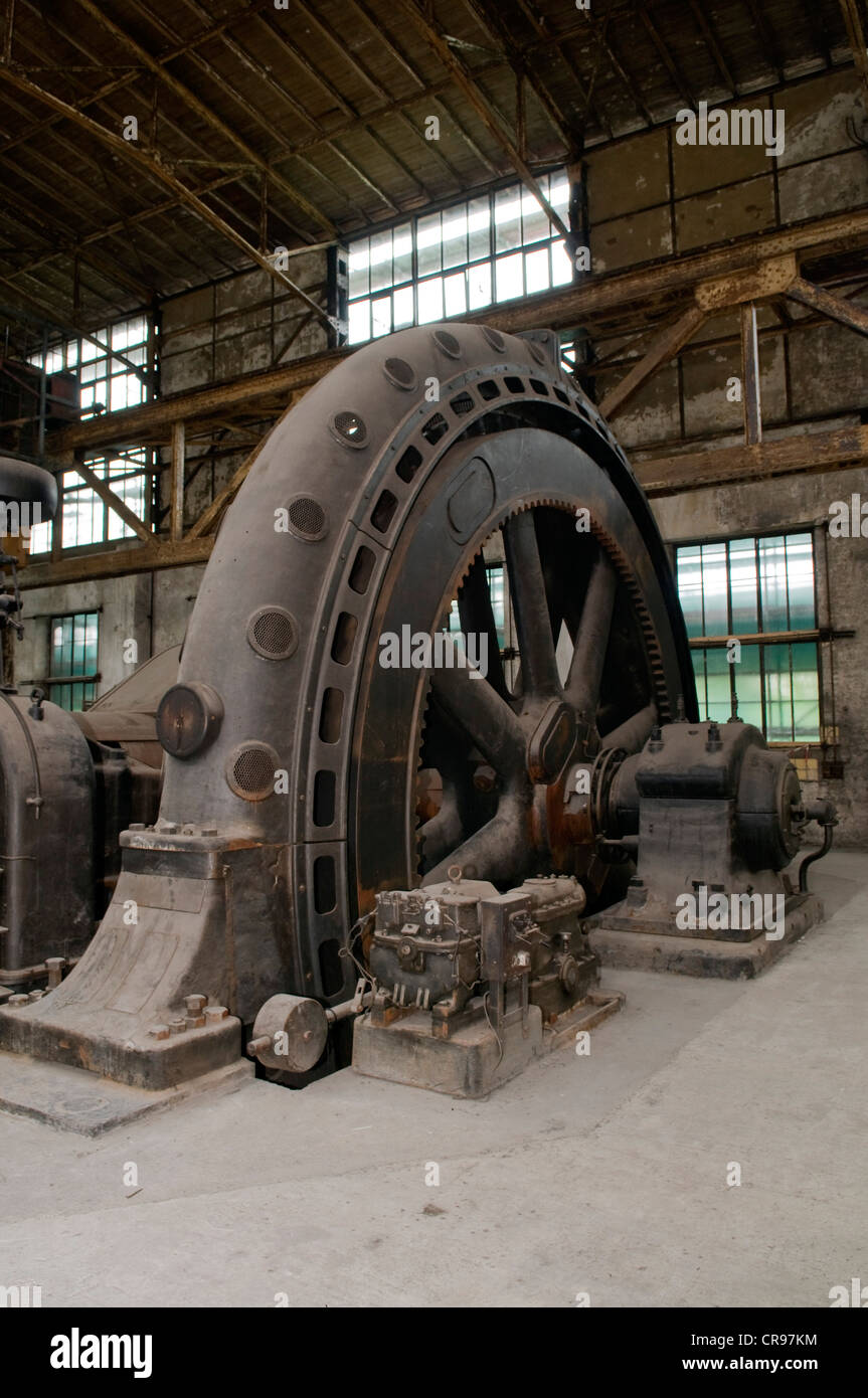 Moteur à gaz de grande taille, 1914 Heinrichshuette Ironworks, Musée du fer et de l'acier avec le plus ancien dans le haut fourneau Banque D'Images