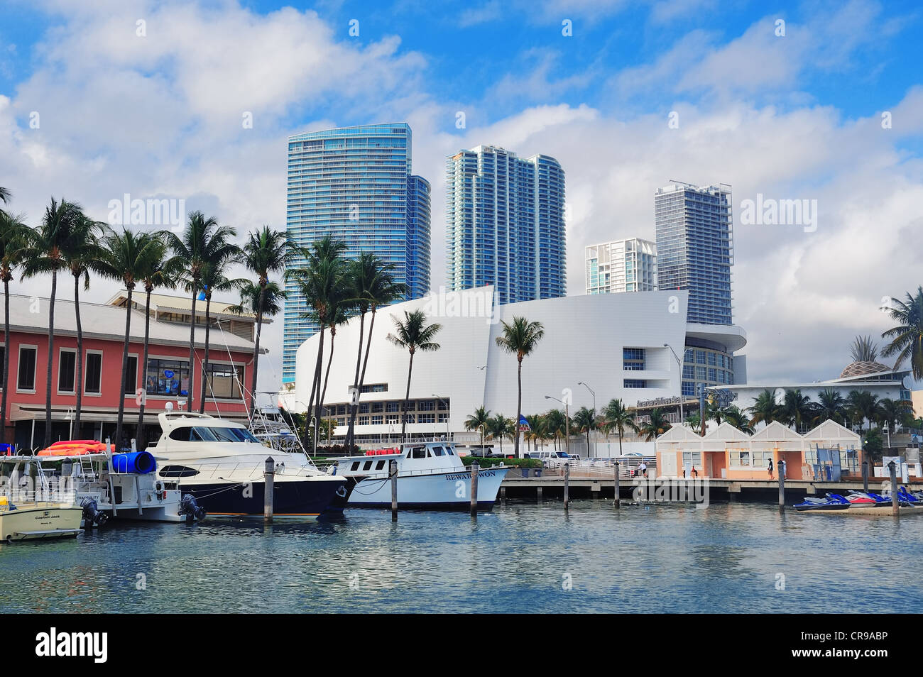 Bayside Marketplace en jour Banque D'Images