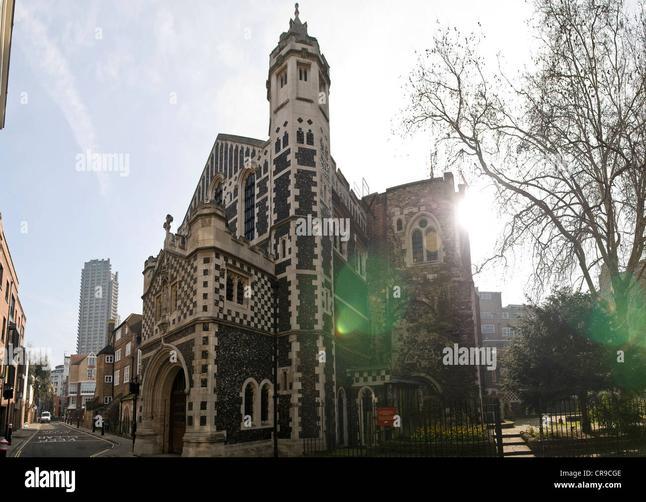 Saint-Bartholomew-The Grande Église près de Smithfields, City of London, UK Banque D'Images