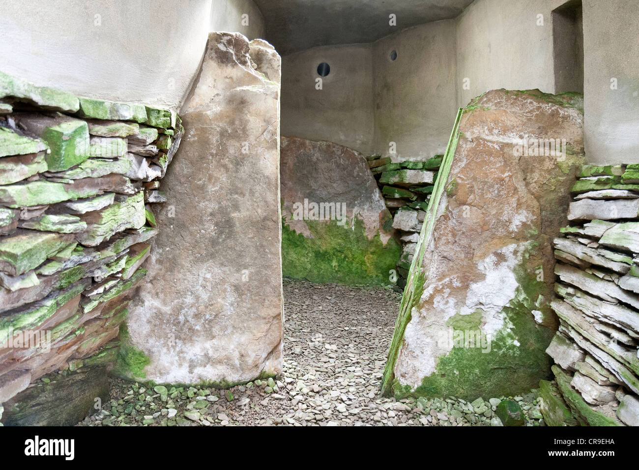 L'île de Rousay - Orcades, en Écosse avec une chambre funéraire Néolithique Banque D'Images