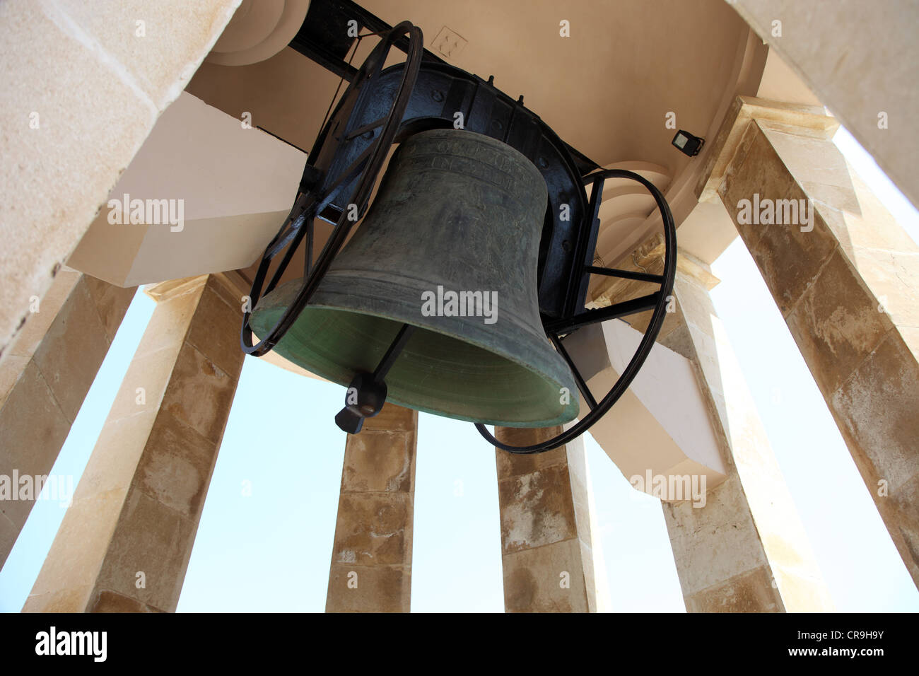 Grande cloche dans le Mémorial de la WW2 Siège de Malte Banque D'Images