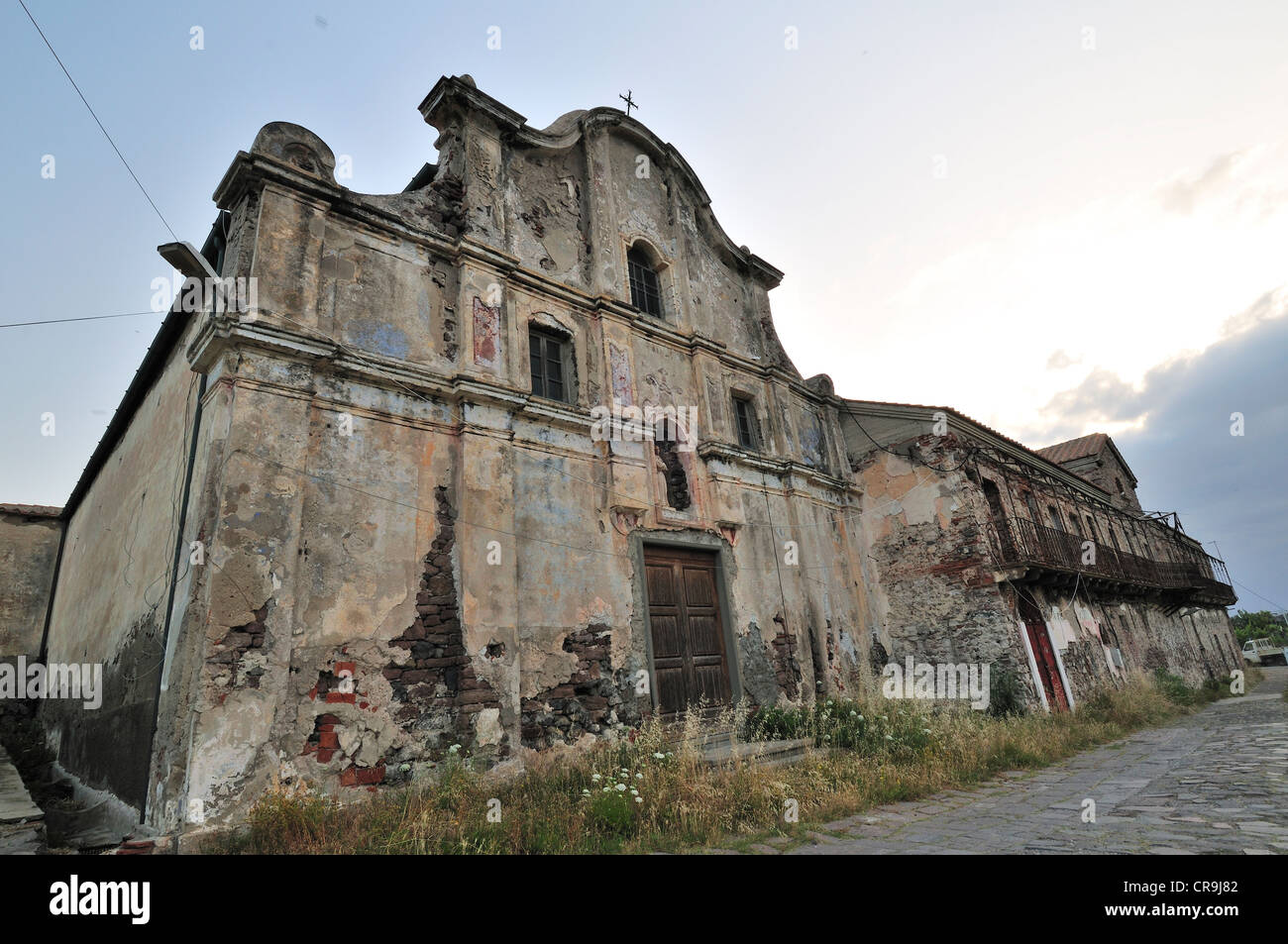 L'ancienne prison, l'île de Capraia, Toscane, Italie Banque D'Images