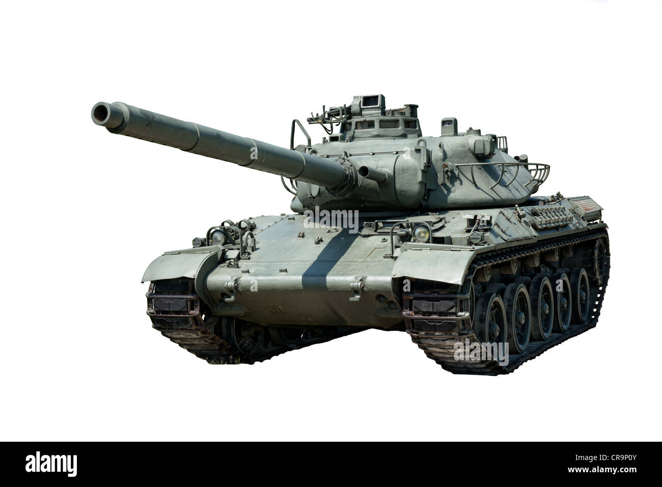Une coupe d'un AMX-30 Tank Française Banque D'Images