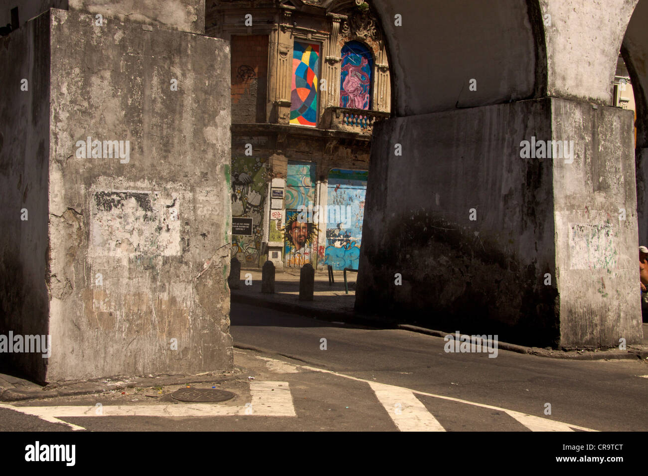 Les arches de Lapa, (archos de lapa) à Rio de Janeiro, Brésil. Banque D'Images