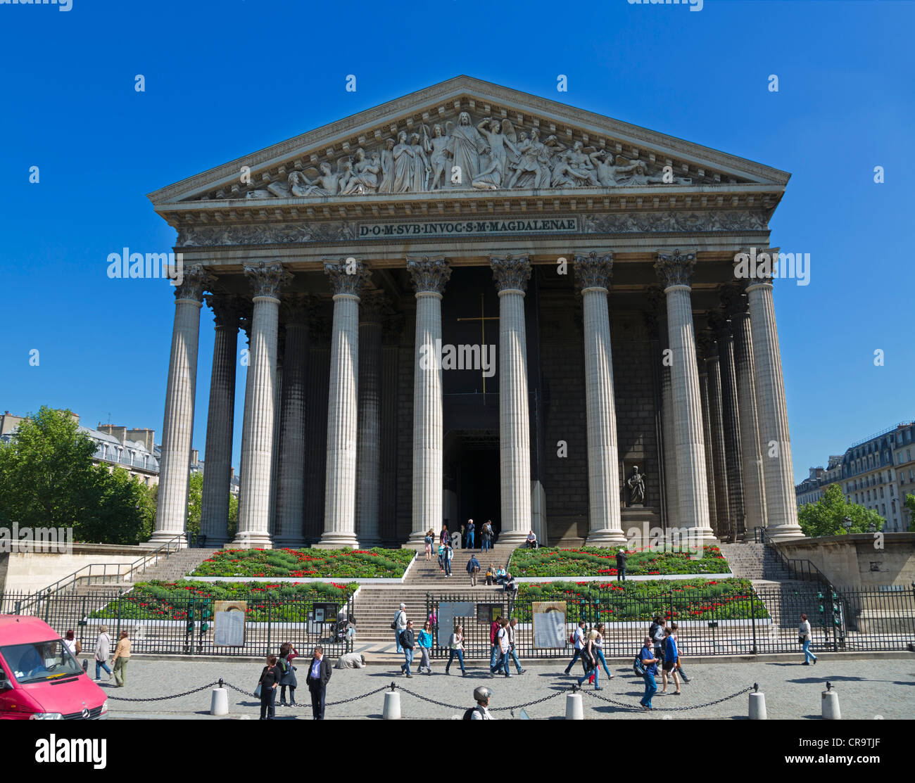 La Madeleine, église emblématique construit par étapes entre 1763 et 1842. Banque D'Images