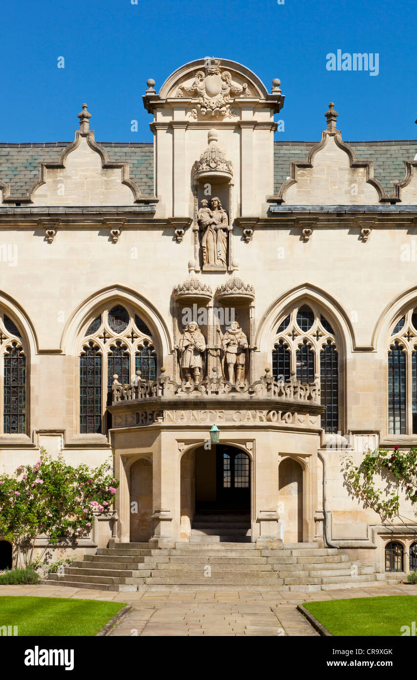 Quad avant l'Oriel College de l'Université d'Oxford Oxfordshire England UK GB EU Europe Banque D'Images