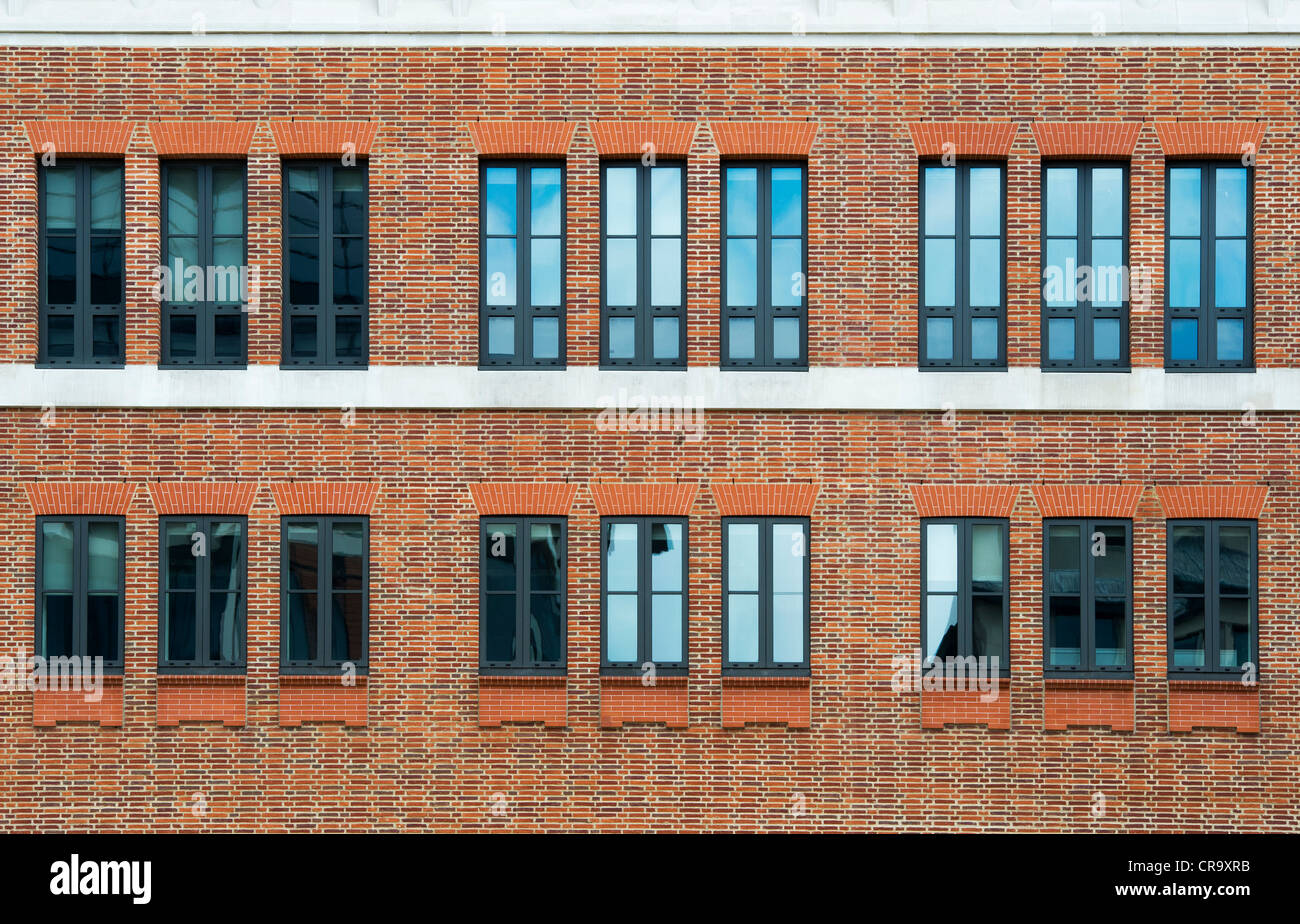 Maison Patemoster. Schéma de construction de la fenêtre Résumé. Londres. L'Angleterre Banque D'Images