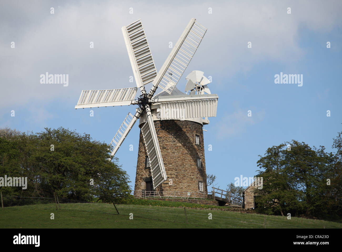 Heage Windmill de travail dans le Derbyshire Peak District Banque D'Images