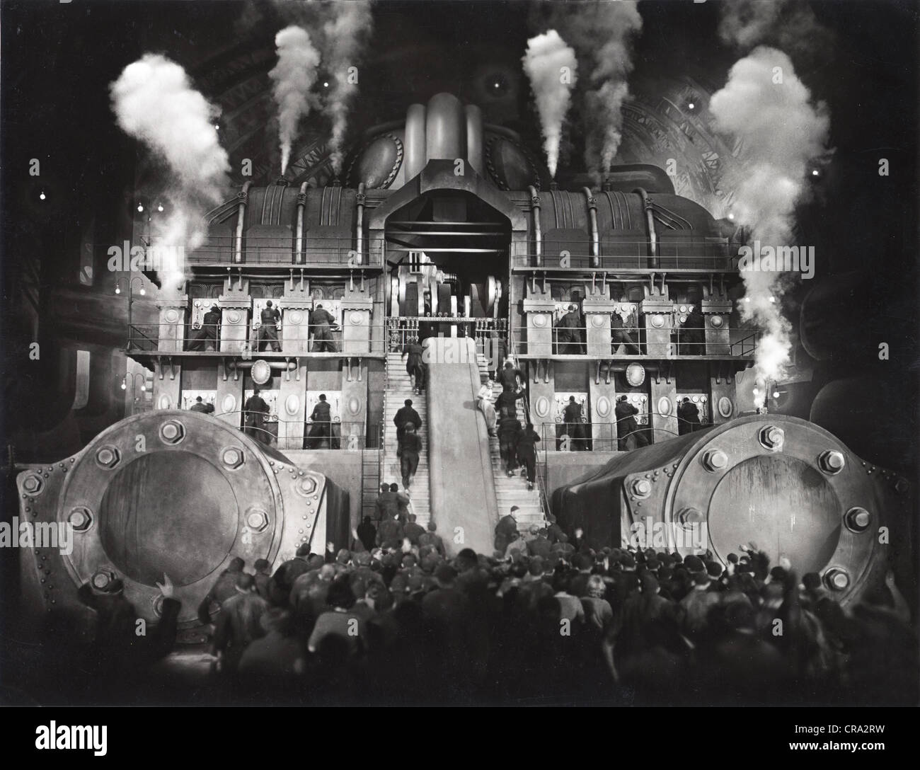 Scène de science-fiction de l'Oppression Industrielle Banque D'Images