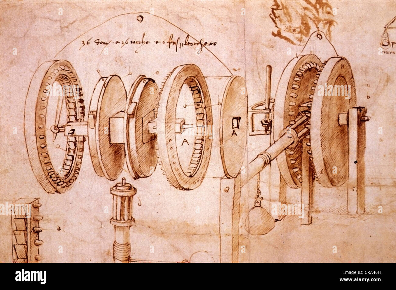 Ptovince l'Europe Italie toscane de Florence Vinci Le Musée de Léonard de Vinci Banque D'Images