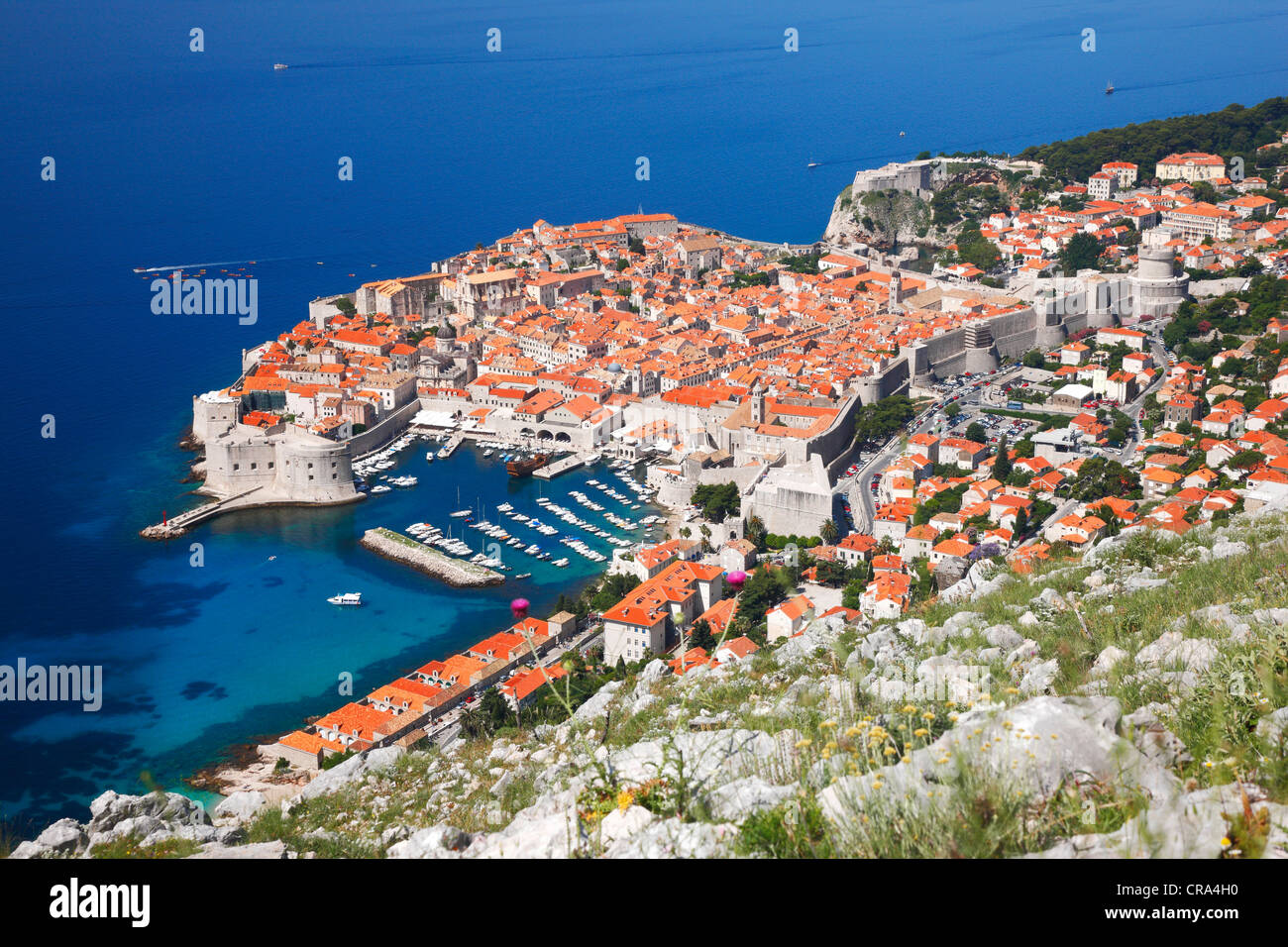 La vieille ville de Dubrovnik Banque D'Images