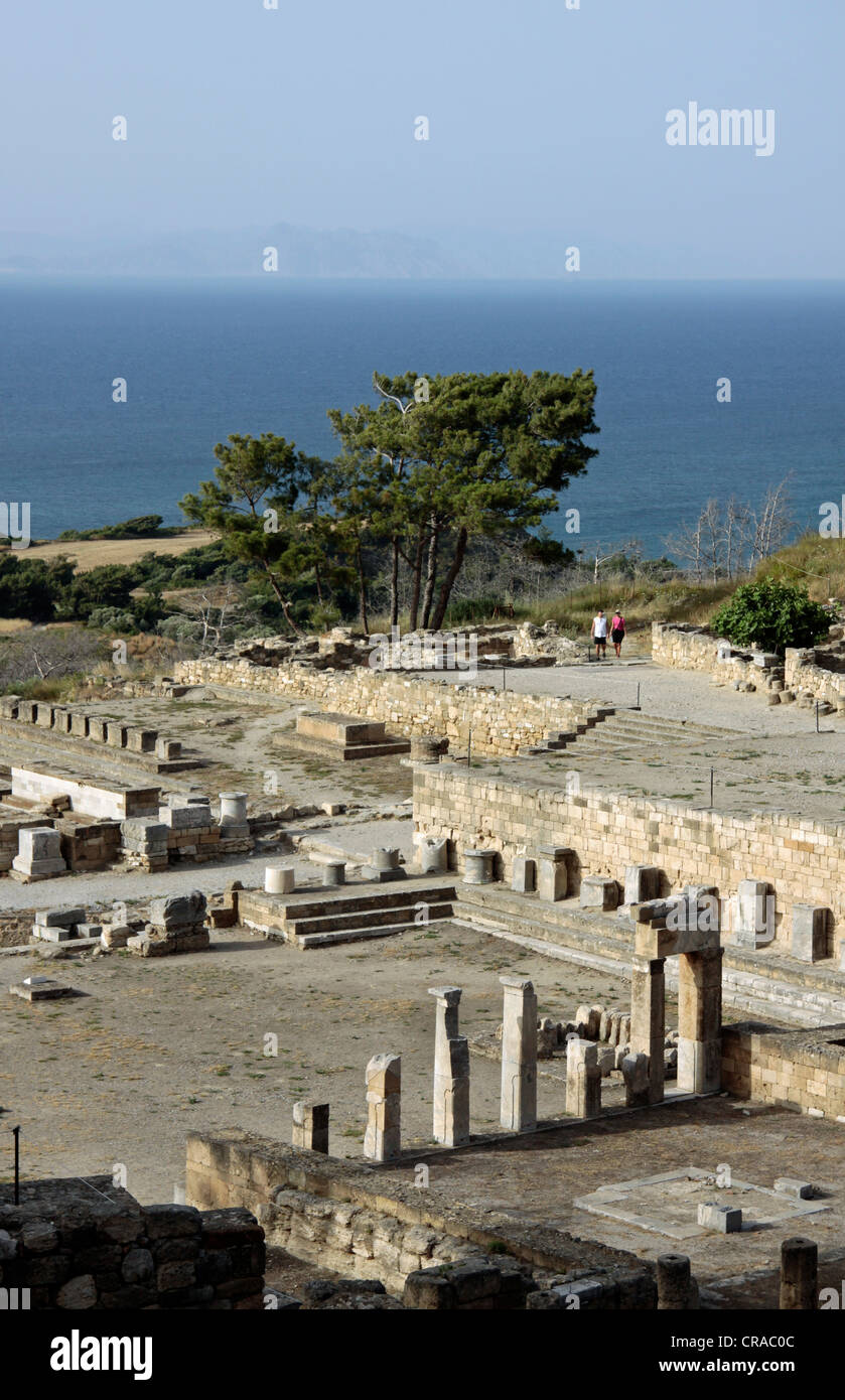 Kamiros ou Kamiros, ruines d'une ancienne ville grecque de Rhodes, Grèce, Europe Banque D'Images