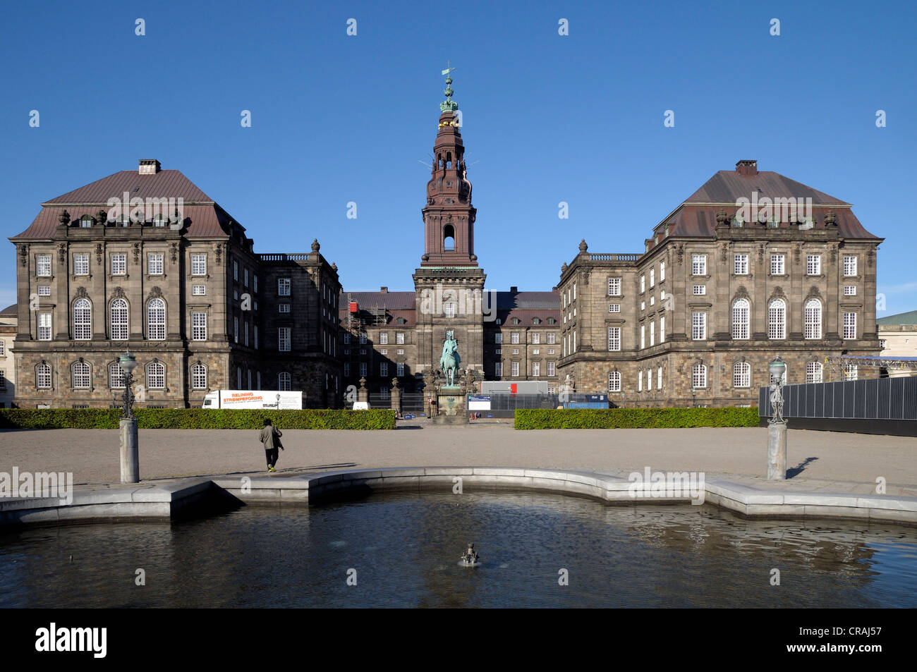 Palais de Christiansborg, à Copenhague, Danemark, Scandinavie, Europe Banque D'Images