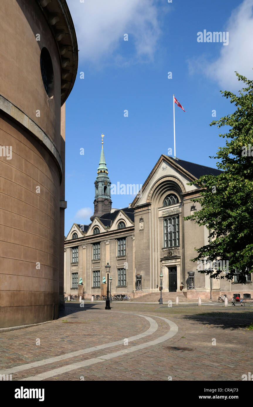 Rundetårn, la Tour Ronde et l'Université de Copenhague, Danemark, Scandinavie, PublicGround Banque D'Images