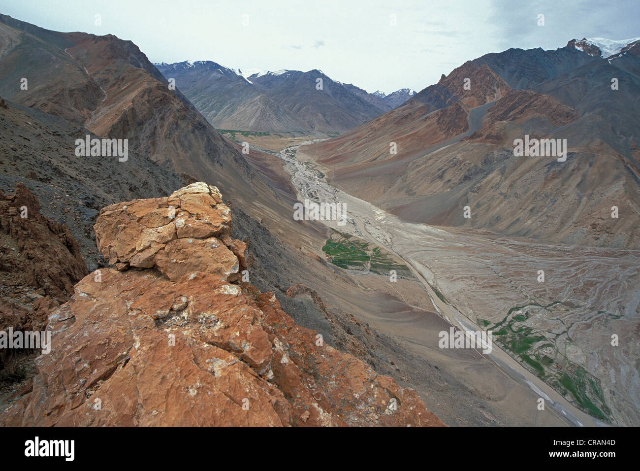 Vallée de la Lungnak, près de Kargyak, Zanskar, Ladakh, Himalaya indien, le Jammu-et-Cachemire, l'Inde du nord, Inde, Asie Banque D'Images