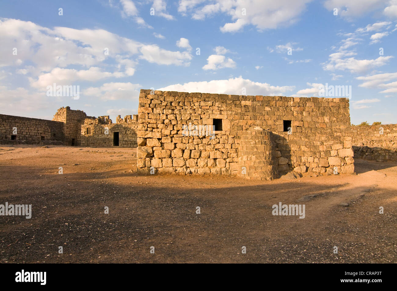Qasr Al-Azraq Fort, Jordanie, Moyen-Orient, Asie Banque D'Images
