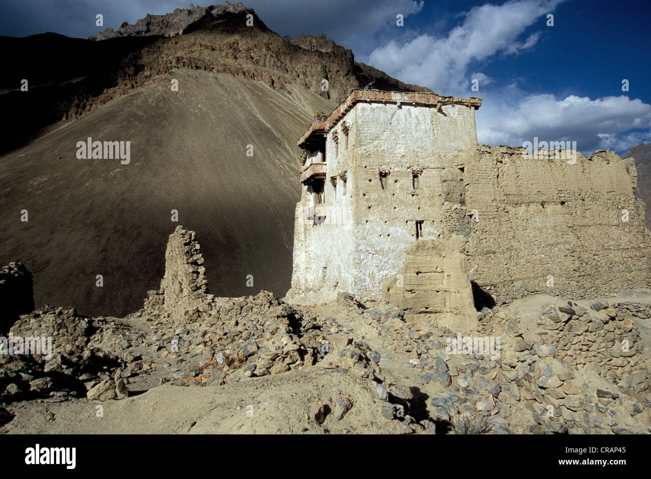 Palais de Zangla, vallée du Zanskar, Ladakh, Zanskar, le Jammu-et-Cachemire, Himalaya indien, l'Inde du nord, Inde, Asie Banque D'Images