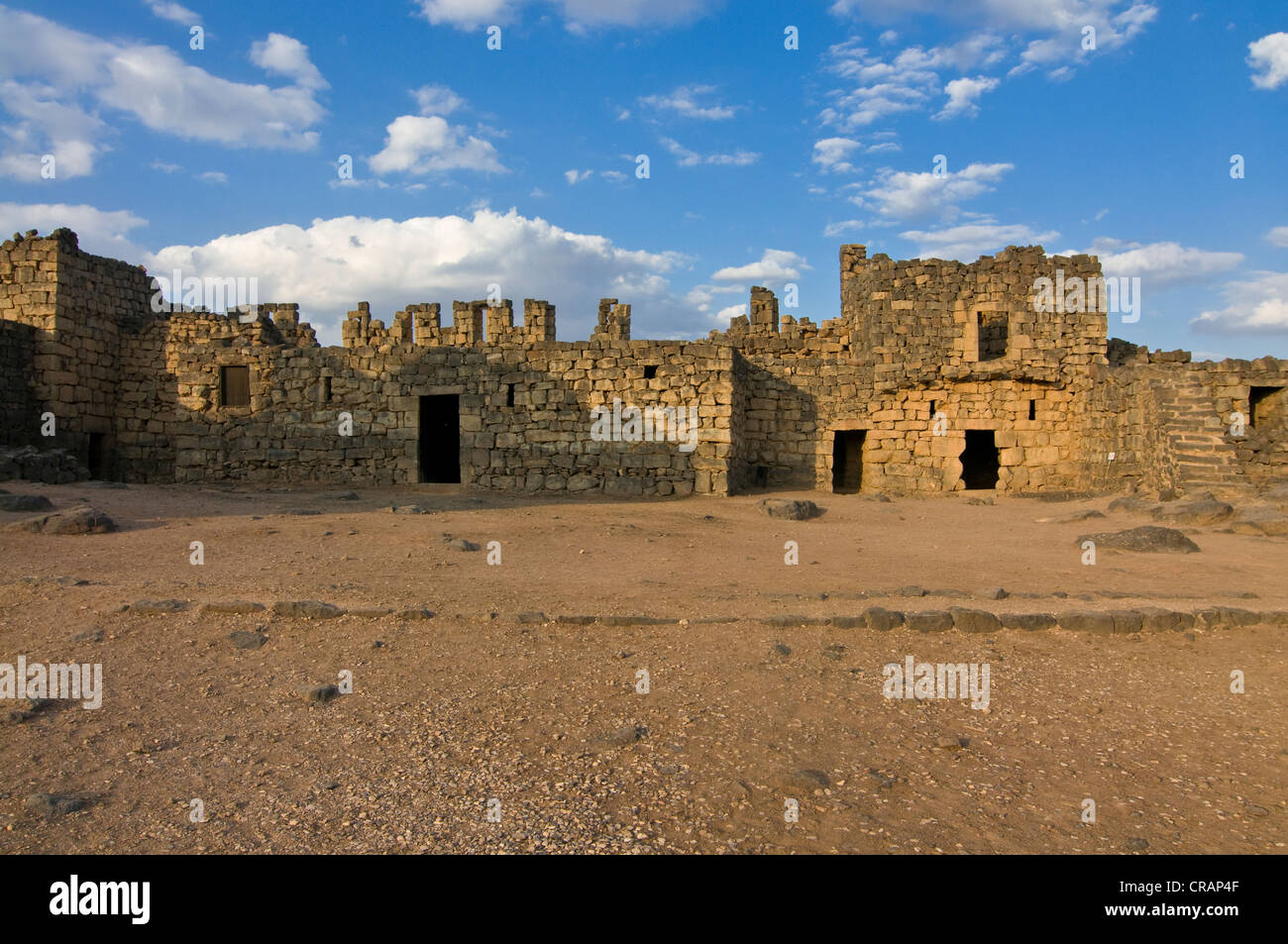 Qasr Al-Azraq Fort, Jordanie, Moyen-Orient, Asie Banque D'Images