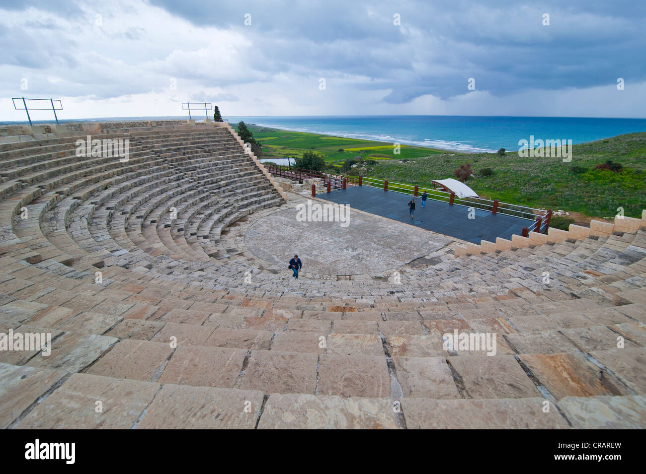 Site archéologique romain, Kourion, Chypre Banque D'Images