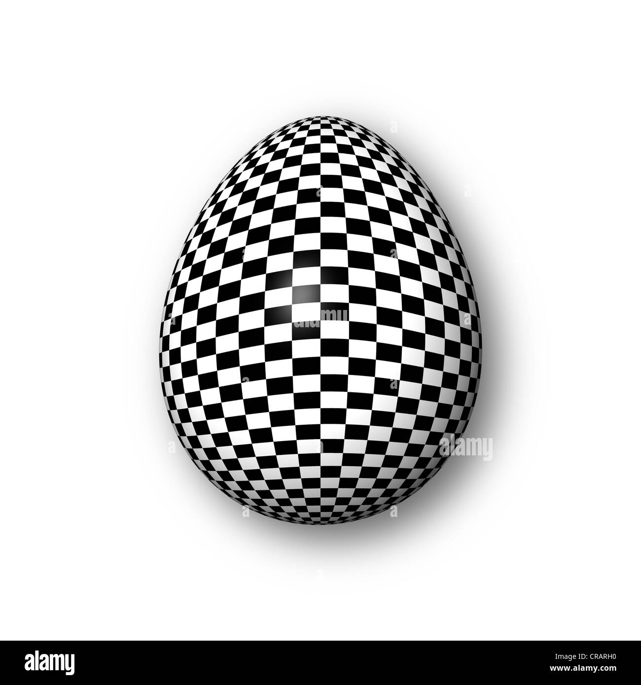 Oeuf de checkered Banque D'Images