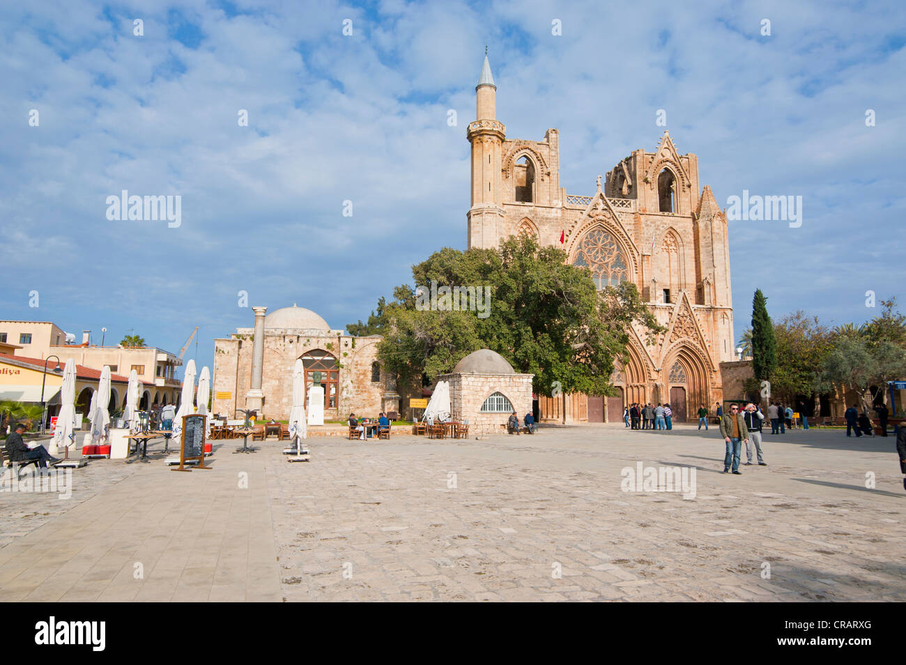 Lala Mustafa Pacha Mosquée, Famagusta, partie turque de Chypre Banque D'Images