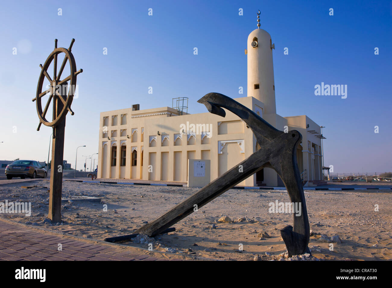 Mosquée de Khor, Qatar, Péninsule Arabique, au Moyen-Orient Banque D'Images