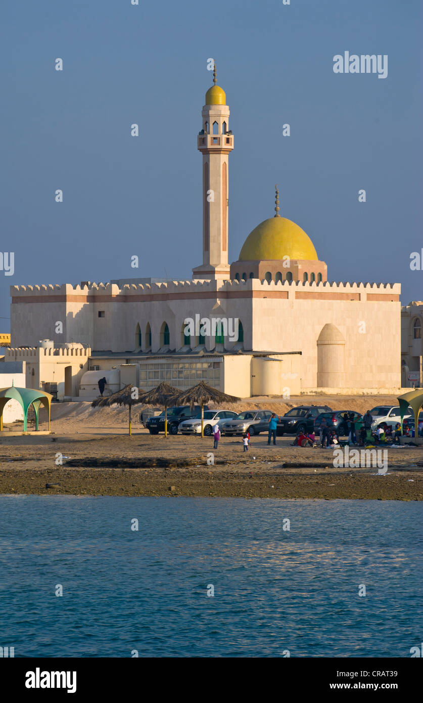 Mosquée de Khor, Qatar, Péninsule Arabique, au Moyen-Orient Banque D'Images
