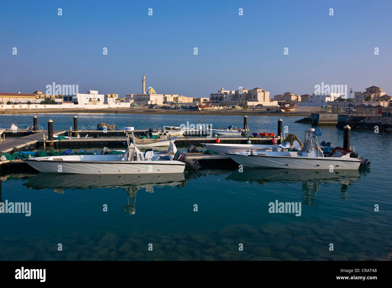 Port de Khor, Qatar, Péninsule Arabique, au Moyen-Orient Banque D'Images