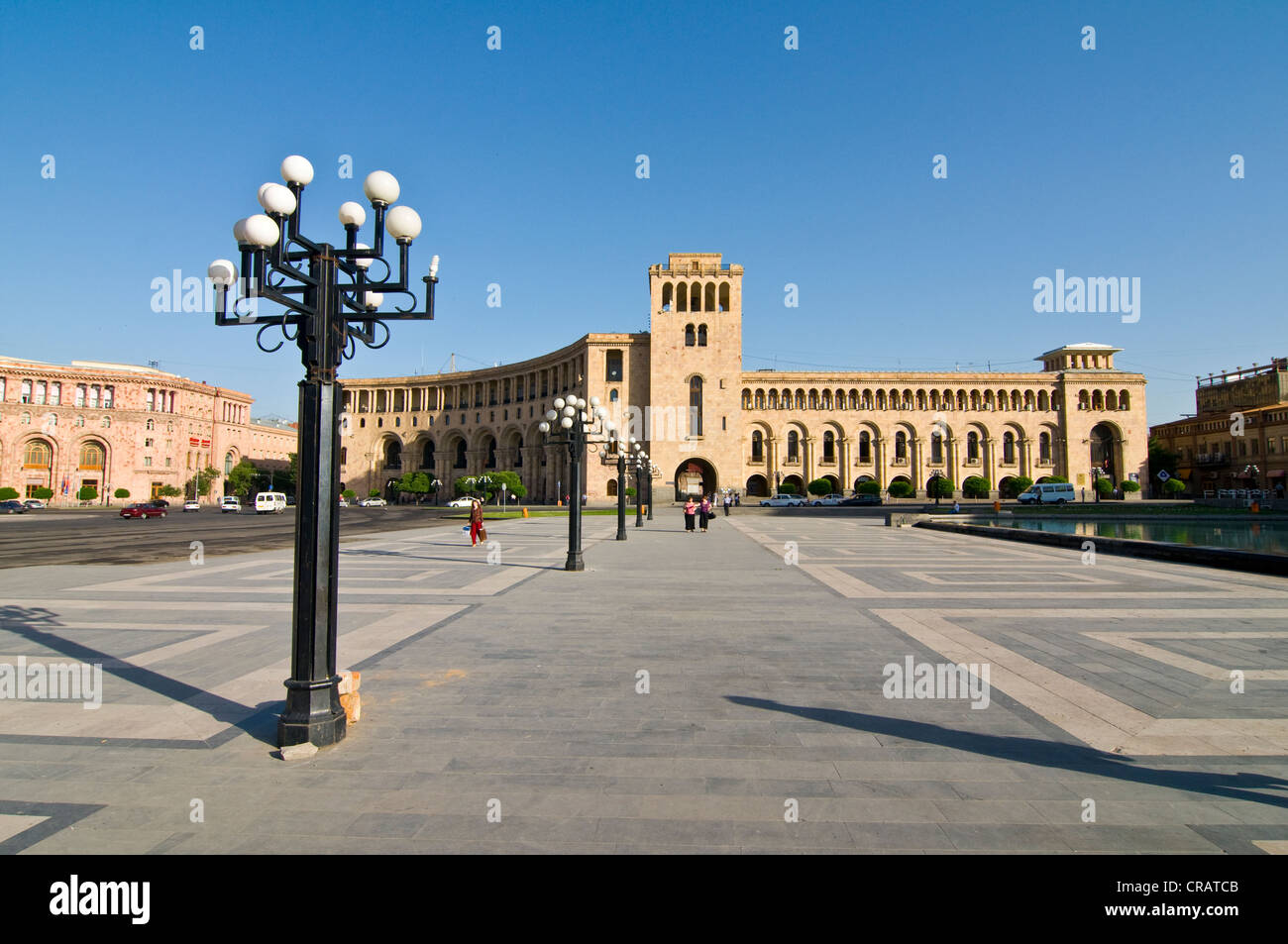 Place de la République, Erevan, Arménie, Moyen-Orient Banque D'Images