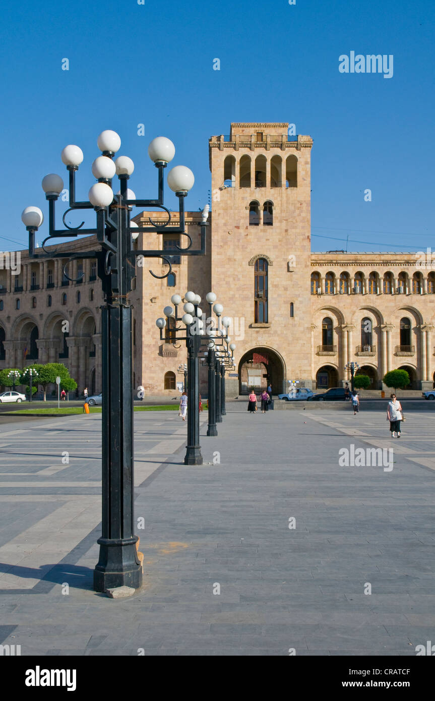 Place de la République, Erevan, Arménie, Moyen-Orient Banque D'Images