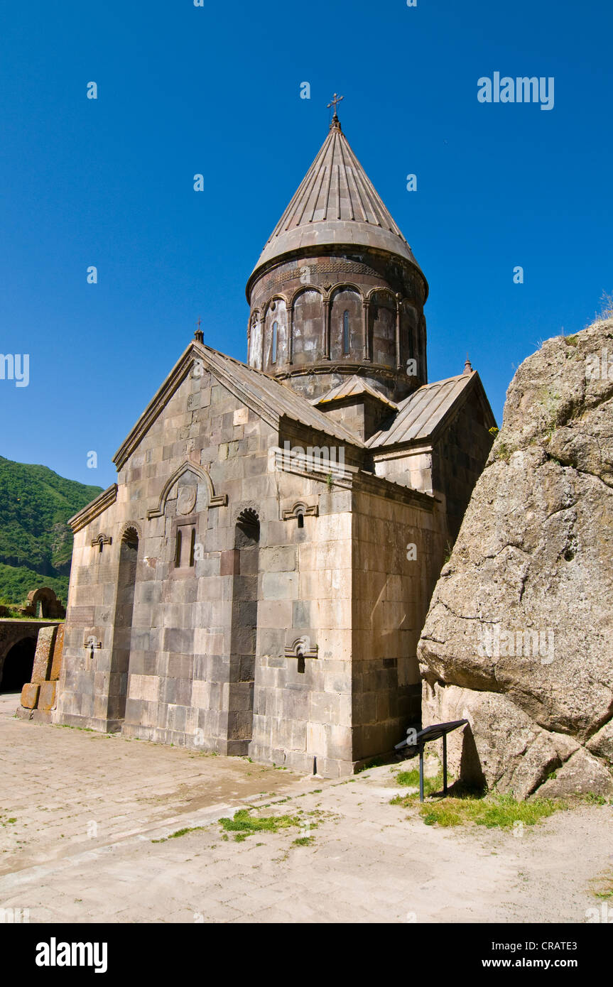 Le monastère de Geghard, UNESCO World Heritage Site, Arménie, Caucase, Moyen-Orient Banque D'Images